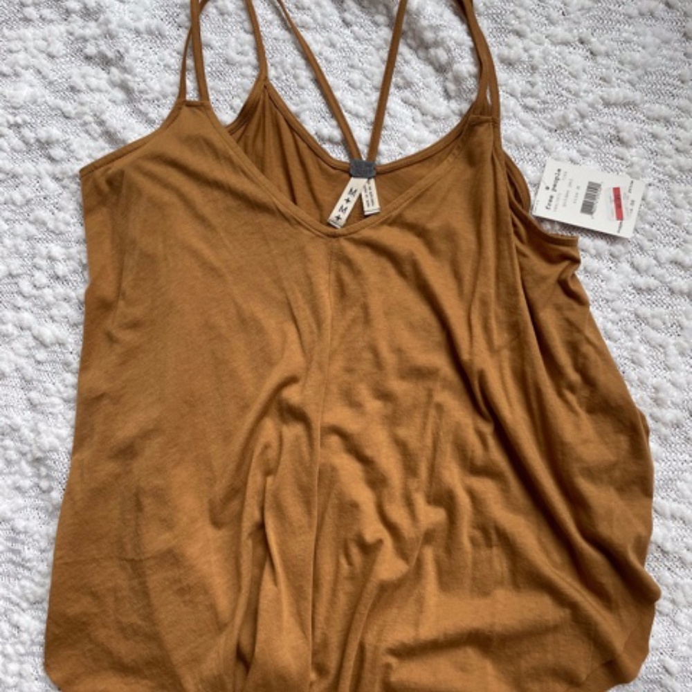 Free people Yellow Tank Top